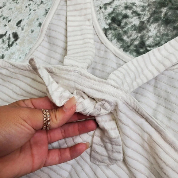 Roxy White Stripe Swim Cover - Picture 5 of 7